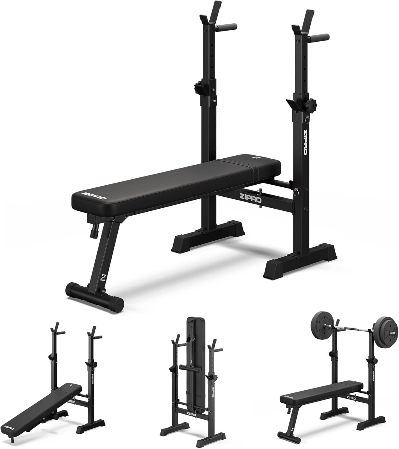 ZIPRO Foldable Multi-purpose Weight Bench fully assembled
