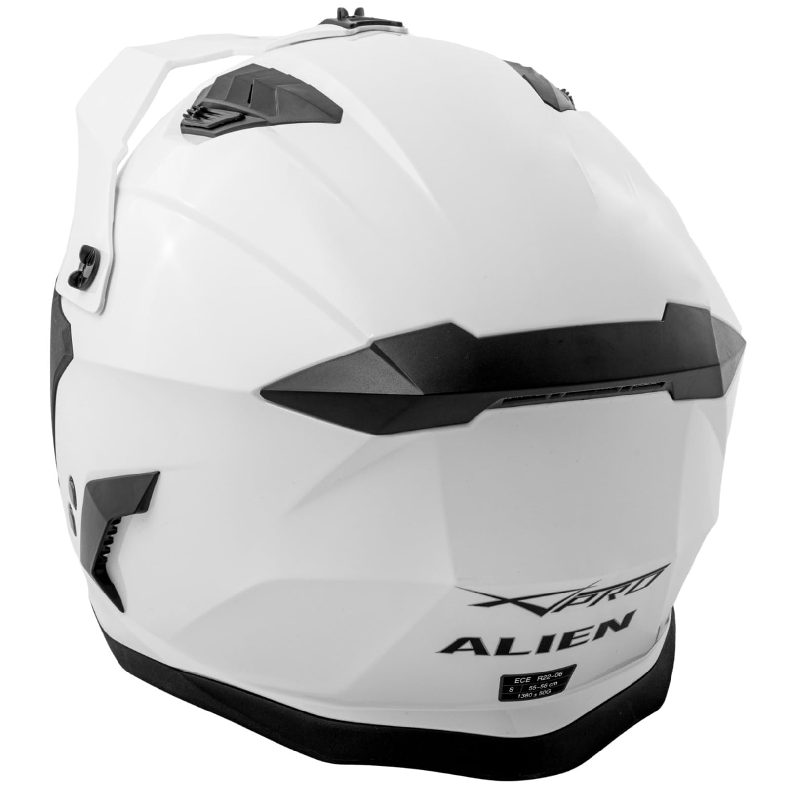A-Pro Casco Moto Jet Cafe Racer Omologato ECE 22-06 Parasole scooter Bianco XL