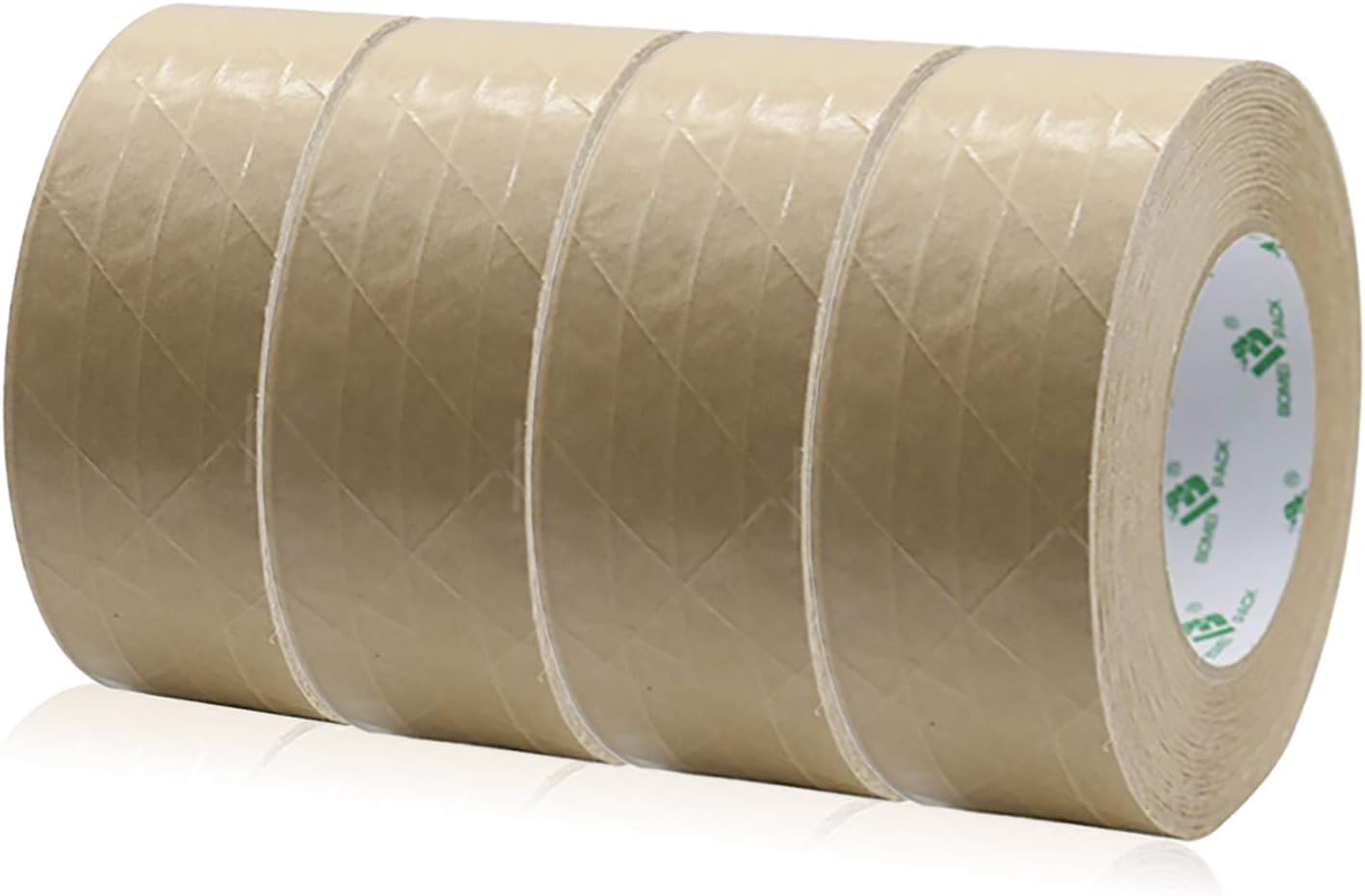 4Rolls Self Adhesive Reinforced Kraft Packing Paper Tape