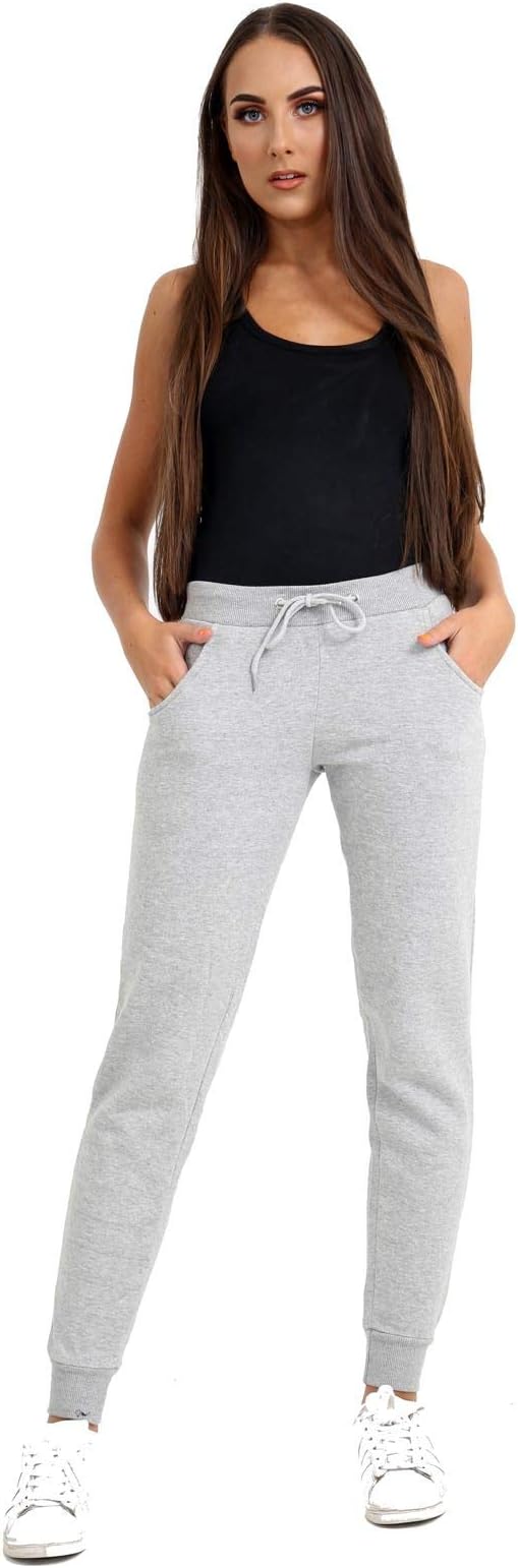 US PatrolLadies Fleece Jogging Bottoms Women Sports Sweat Pant Gym Joggers Plus Size