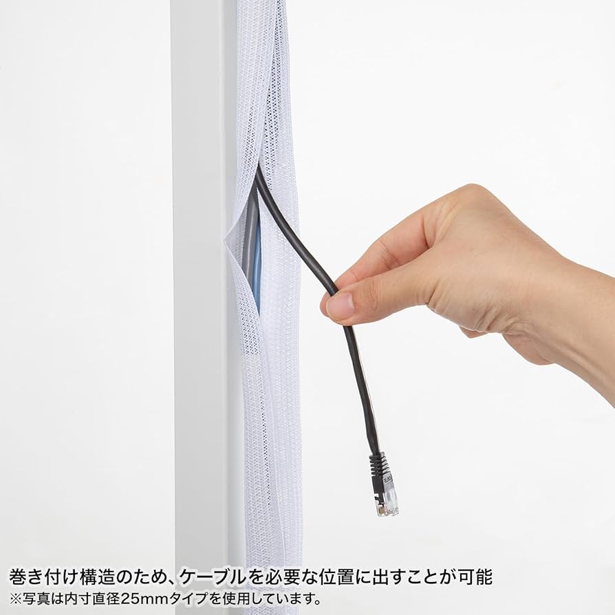 編組ケーブルスリーブ ホワイト・3m巻き 編組ケーブルスリーブ ホワイト・3m巻き Amazon.co.jp：サンワサプライ