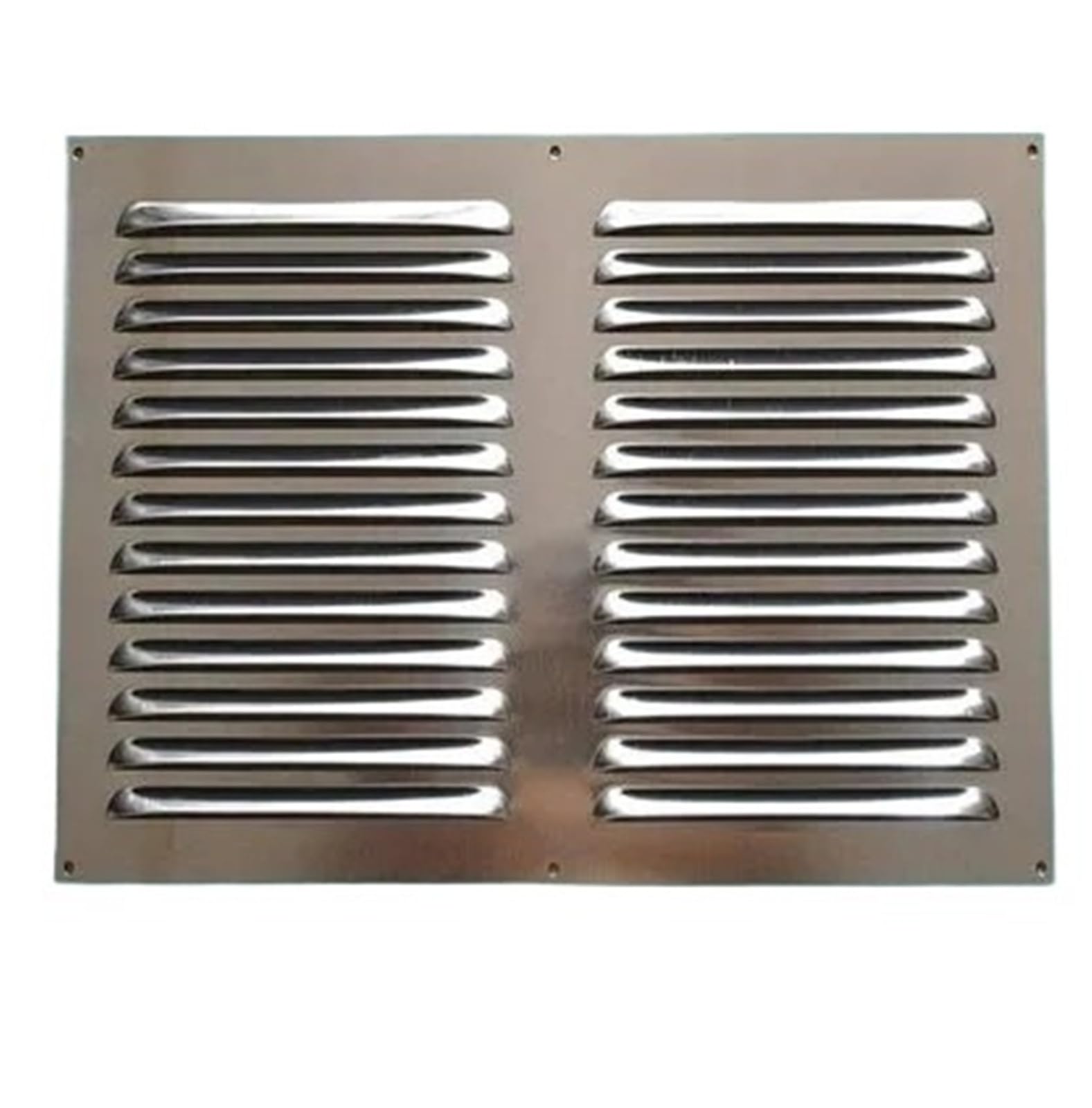 Ventilation Grilles Aluminum Air Vent Ventilator Grille Undereave Under Eave Louvers Stainless Steel Copper Rain(W500H300mm AL)