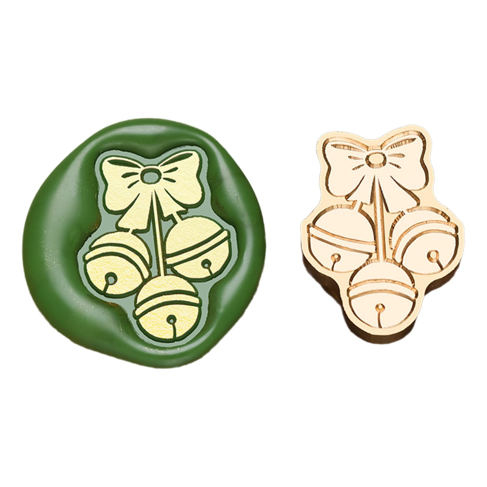 Tsophreniq Christmas Seal Stamp Head Replacement, Embossed Seal Stamp Head for Envelope, Invitations Scrapbooking Decoration Cookie