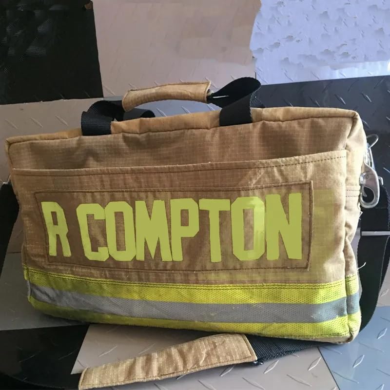 Custom Name Firefighter Equipment Duffel Bag, Personalized Firefighter Gear Bag with Shoulder Straps Waterproof Large Gear Storage Bag Firefighter Fire Safety Bags Firefighter Gift (Style2)2