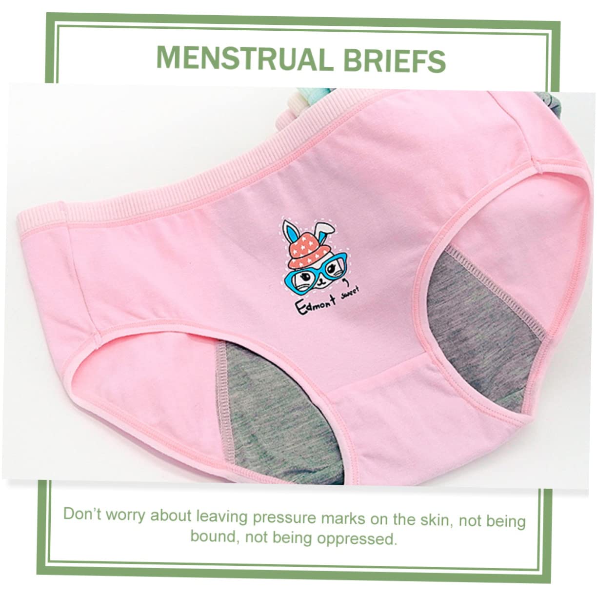 SHERCHPRY 12 szt. bielizna menstruacyjna majtki ciążowe majtki menstruacyjne majtki menstruacyjne majtki higieniczne bielizna menstruacyjna dla kobiet pełne urocze bawełniane majtki dziewczyna, Różne
