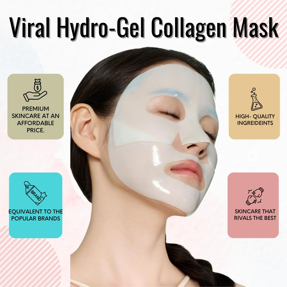 | Deep Collagen Hydrogel Face Mask With Niacinamide, Low Molecular Collagen, Galactomyces Ferment Filtrate, Low Molecular Hyaluronic Acid (28g x8ea) | Deep Collagen Hydrogel Face Mask With Niacinamide, Low Molecular Collagen, Galactomyces Ferment Filtrate, Low Molecular Hyaluronic Acid (28g x8ea)