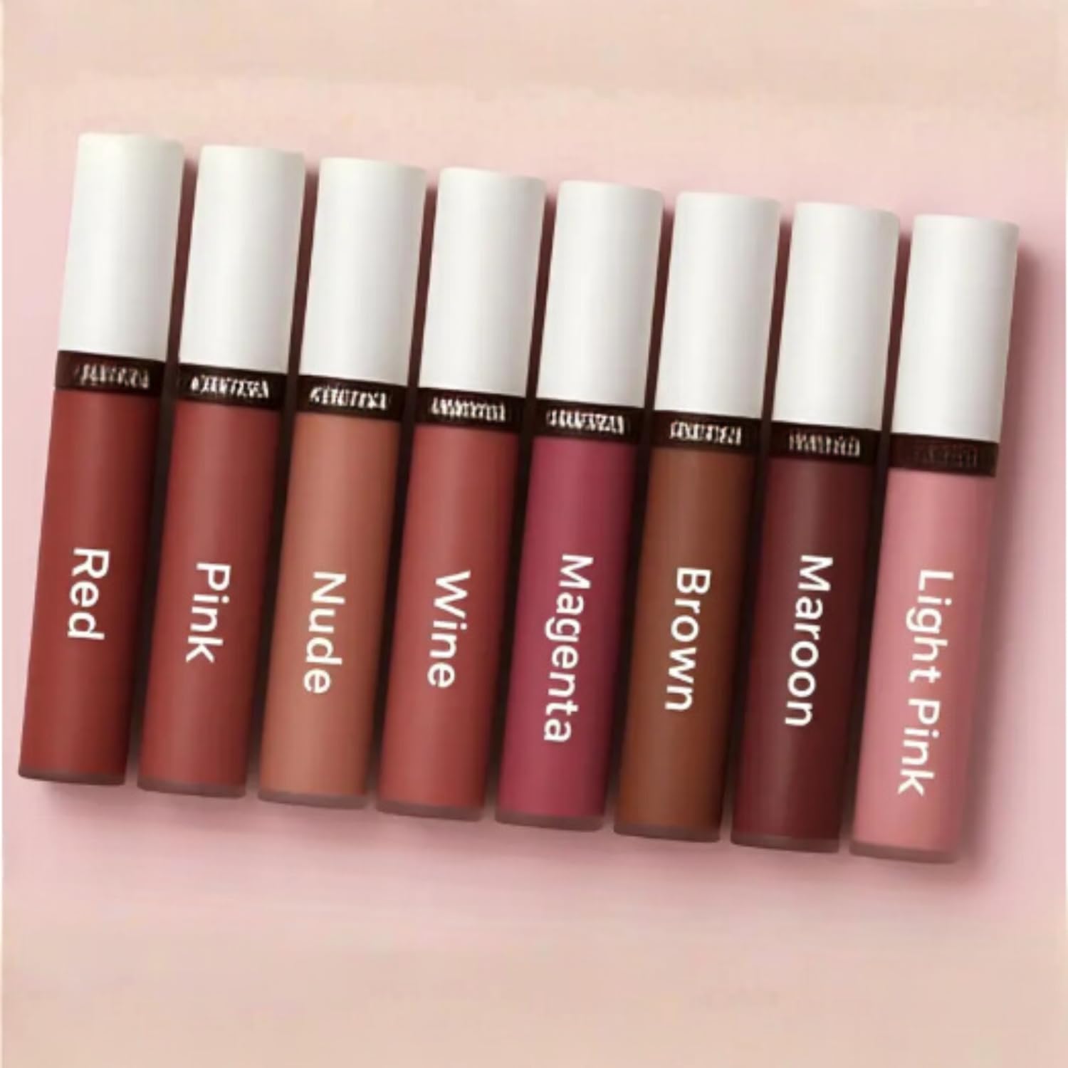 Liquid Lipstick Set, Mixed Shades, Liquid, Matte Finish, 24-Hour Wear, 8 Pieces-picture-31