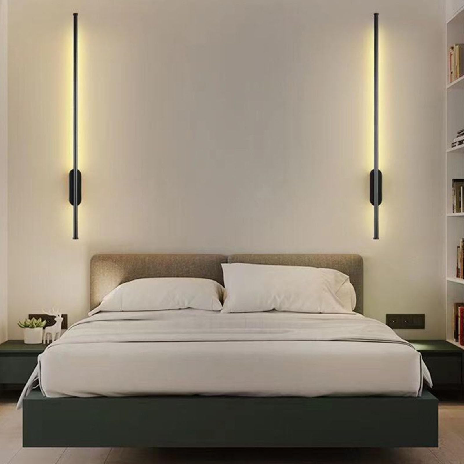 Barra de Luz LED, Barra de Luz de Pared LED Ajustable de 3 Modos, Luminaria Suave para Dormitorio y Sala de Estar, Lámpara de Pared Que Ahorra Espacio