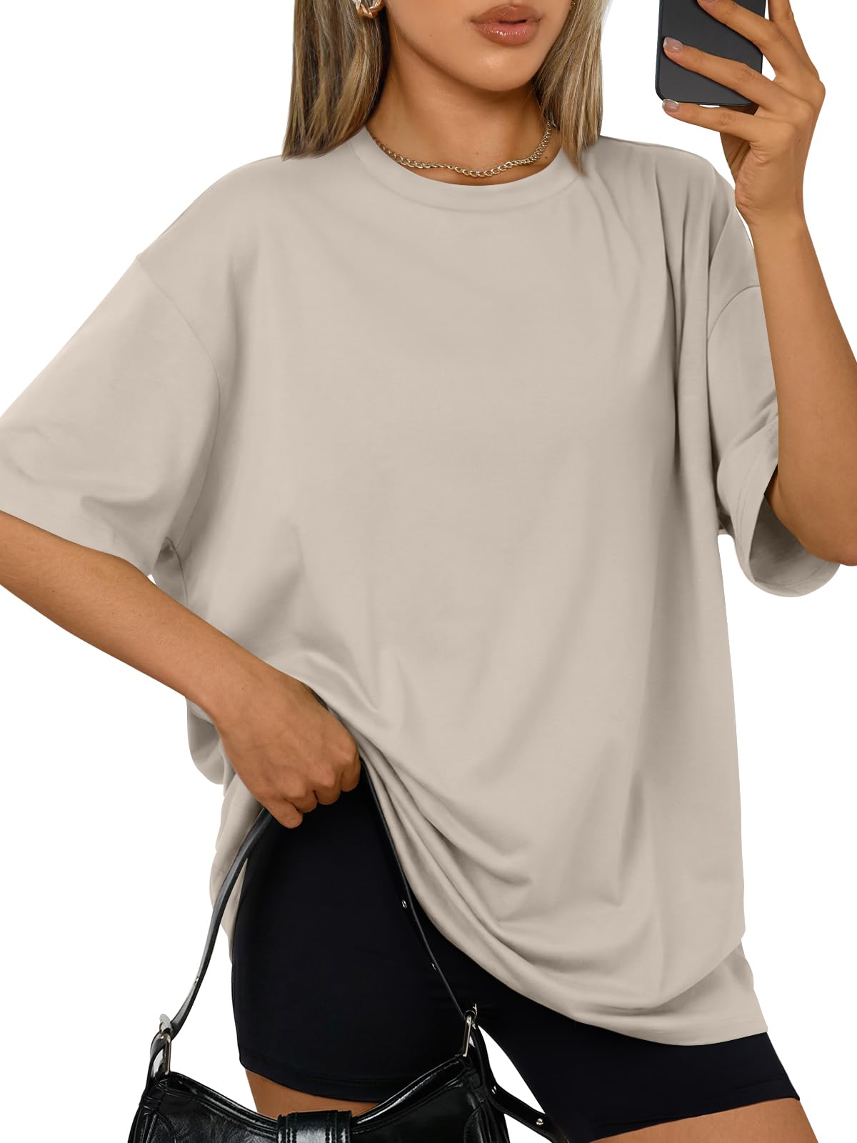 Trendy Queen Womens Oversized T-Shirts Short Sleeves Workout Tops | Casual Summer Gym Tees Plus Size Fashion Clothes 2026