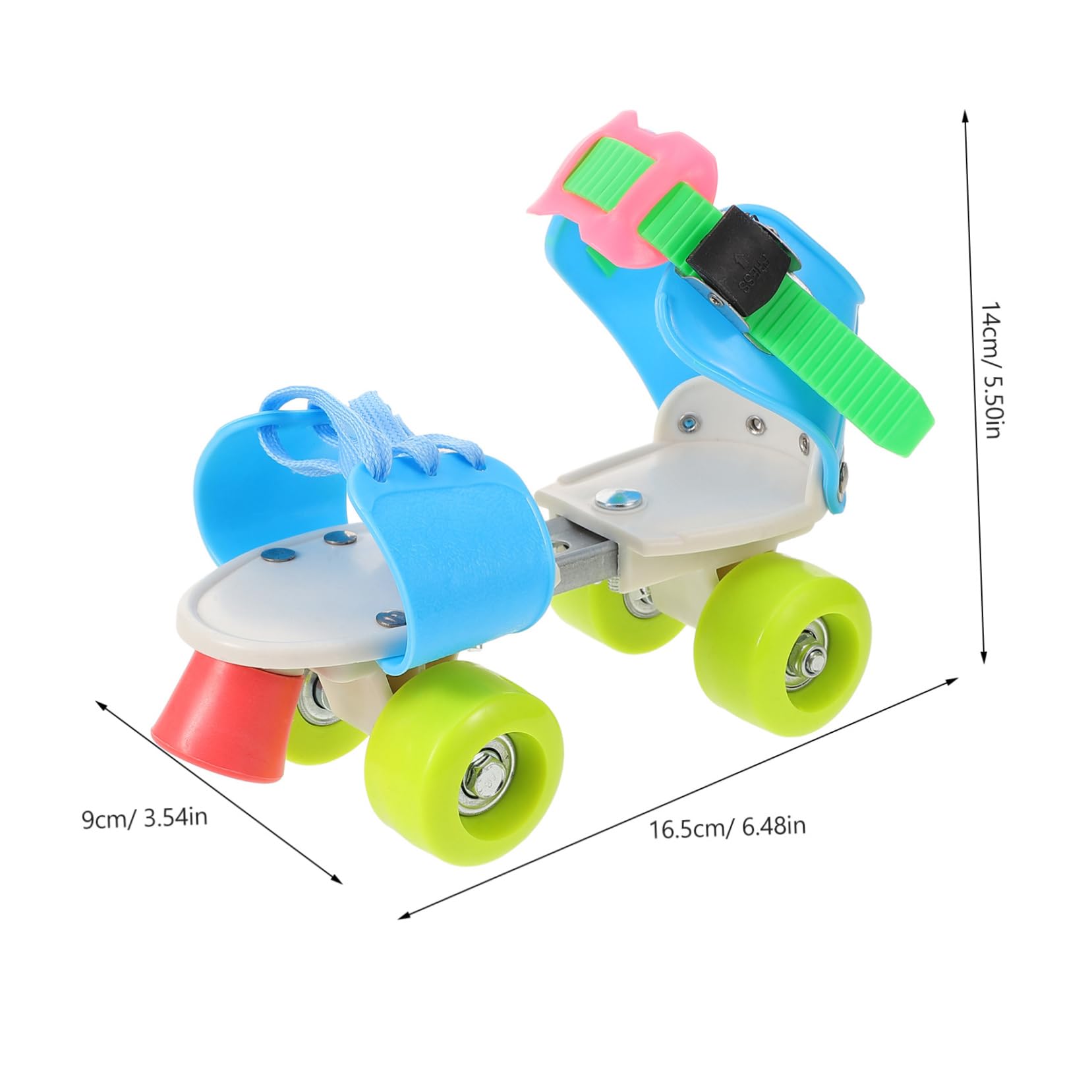 BESPORTBLE 1Pair Beginner Roller Skates for Double Row Skate Shoes for Stability and Safety Durable Lightweight Training Skating Shoes Design for Outdoor Fun