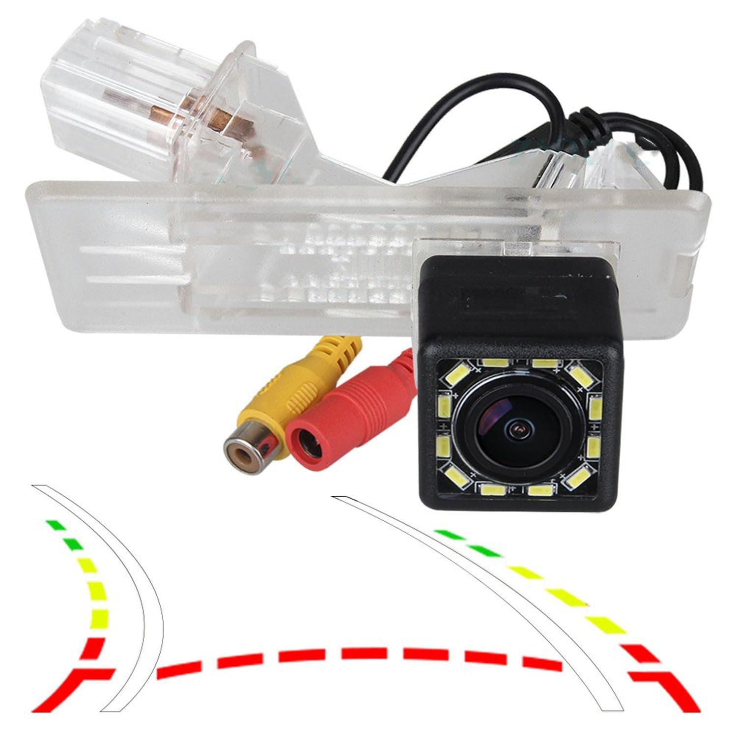 Samochodowa kamera cofania, zamiennik tylnej kamery samochodowej do Duster Dacia 2009-2019 Fluence 2012-2019 HS134 HS135, wodoodporny metalowy monitor sterowania samochodem, kamera cofania samochodu