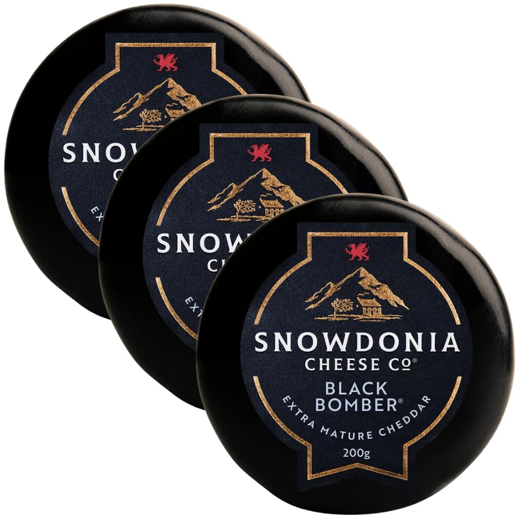 3 x Cheddar Snowdonia Extra mature Black Bomber 200g