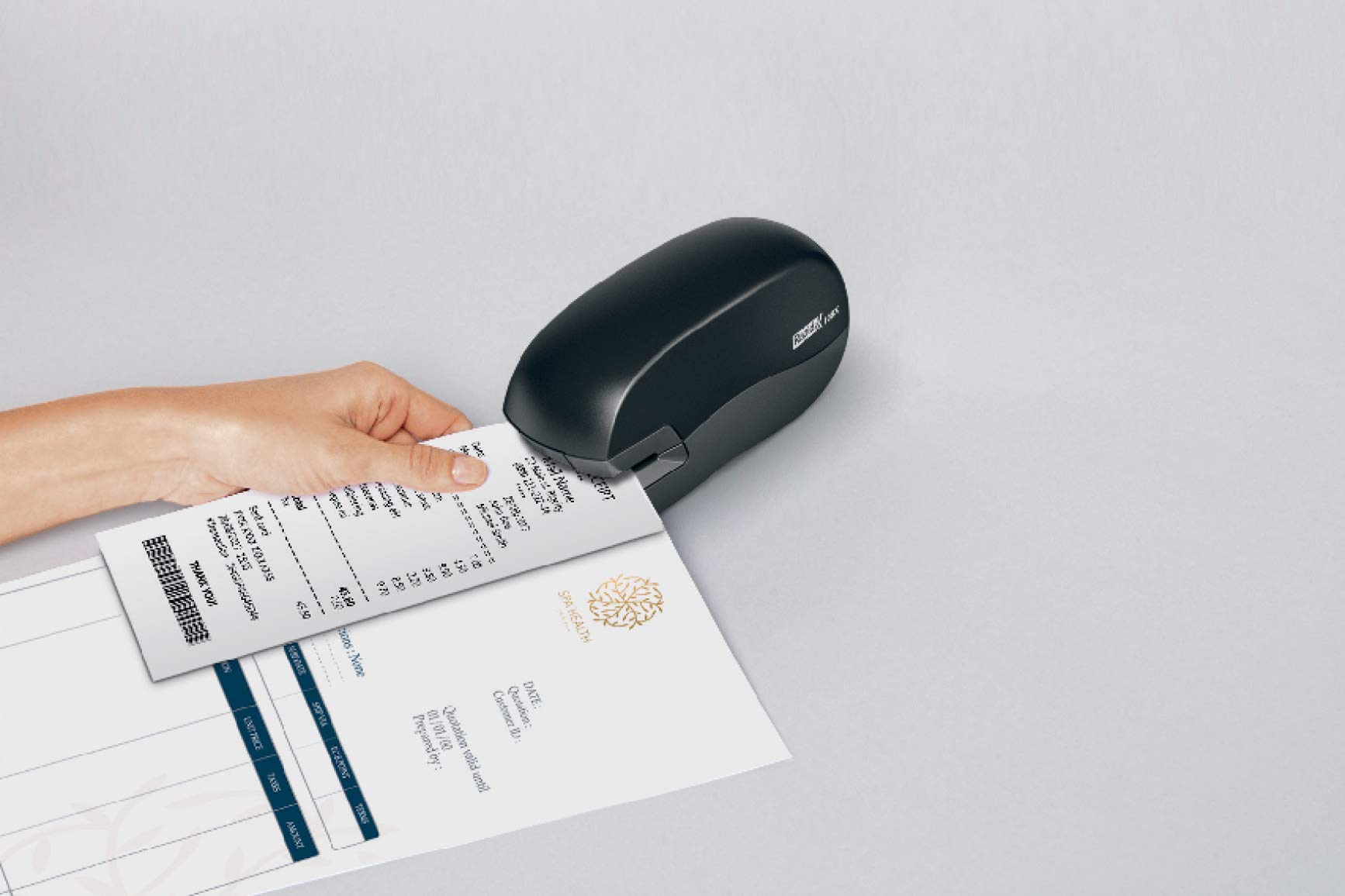 Rapid Fixativ 10BX Cucitrice Elettrica Portatile Contactless, Fino a 10 Fogli, Nero, 5000294