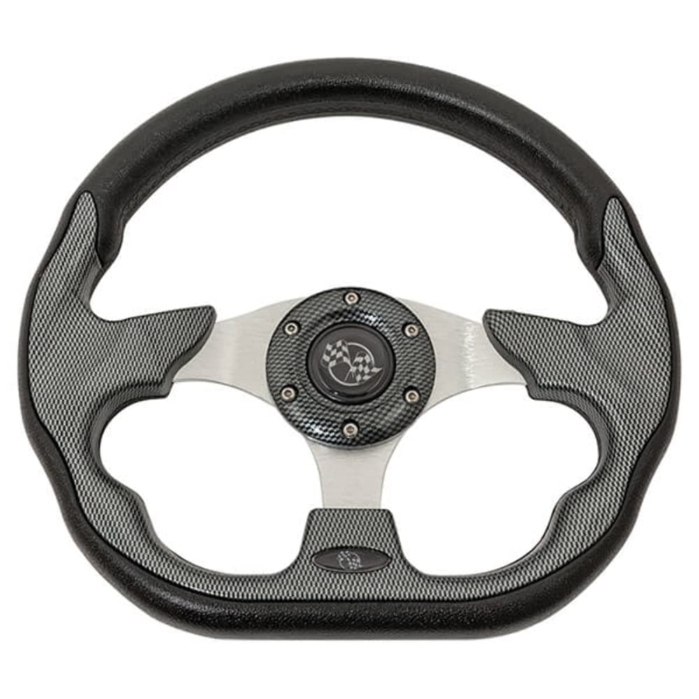 Carbon Fiber Racer Golf Cart Steering Wheel Only