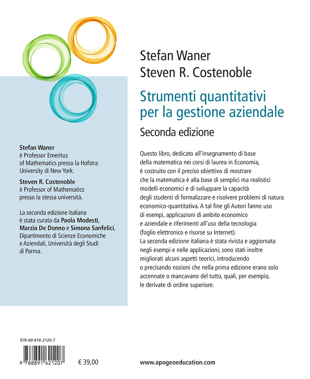 Strumenti quantitativi per la gestione aziendale