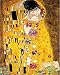 YANCONG Dipingere con I Numeri per Adulti E Bambini Vernice di Numero Kit Gustav Klimt Il Bacio 70X80Cm Telaio Incluso