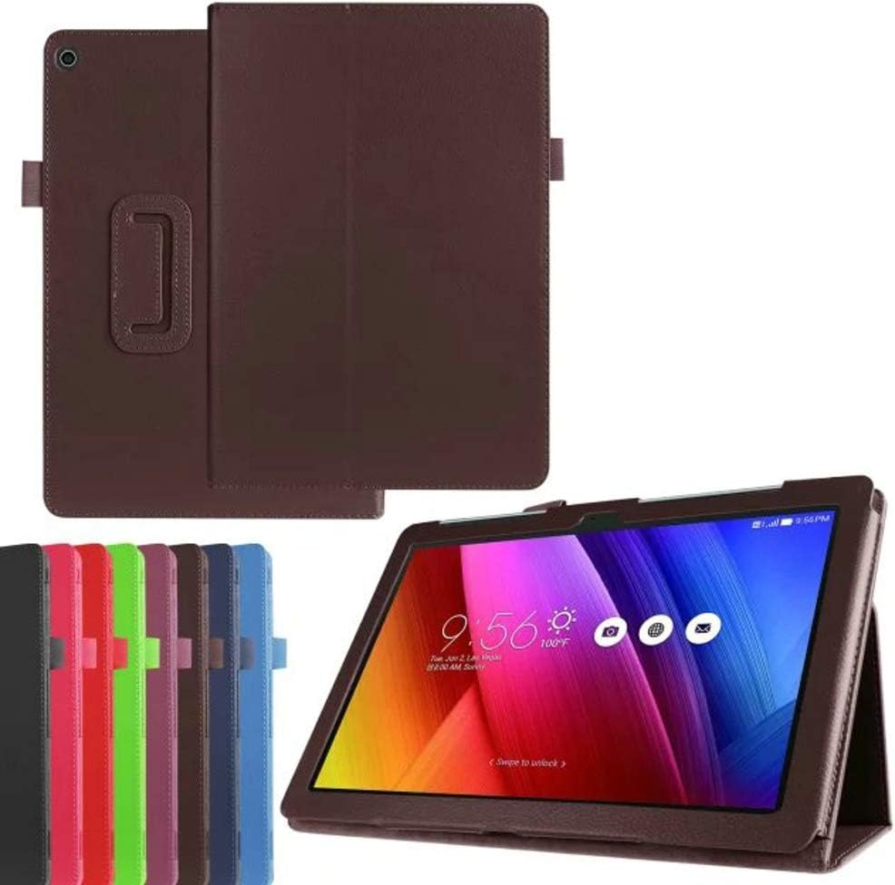 for ASUS ZenPad 10 Z300, Z300CX, Z300C, Z300CG, Z300CL, Z301ML, Z301MFL, P023, Z300M, Z301M, P00C 10.1" Ultra Slim Folio Stand Sleep/Wake Up Leather Case Lightweight Smart Cover z301kast