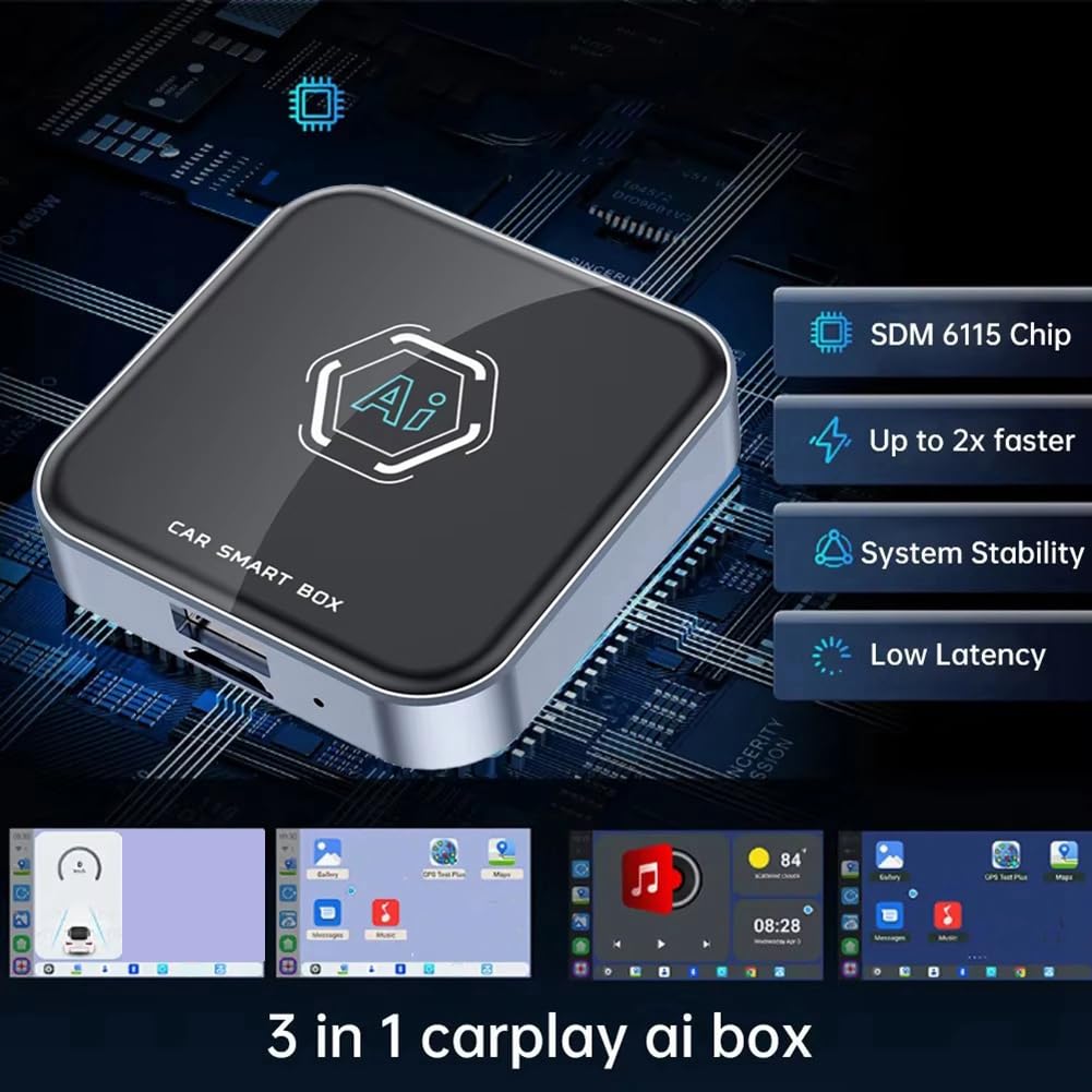 Koolenry Car Smart Box Smart Car AI BOX Android 13.0 Box Wired