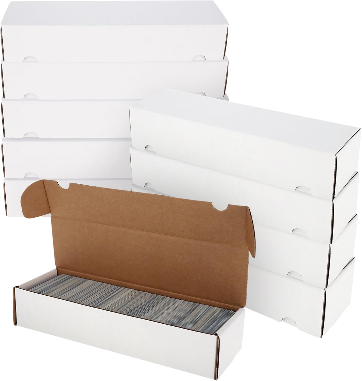 BCW 800ct Trading Card Storage Boxes - 10 Pack | Organizer for Sports Cards, MTG, Pokemon, and Card Games | Assemby Required 10 Boxes