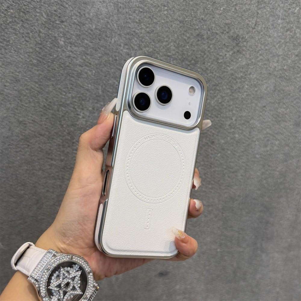 Coque de chargement iPhone 15 Pro Max antichoc avec cadre plaqué - 6