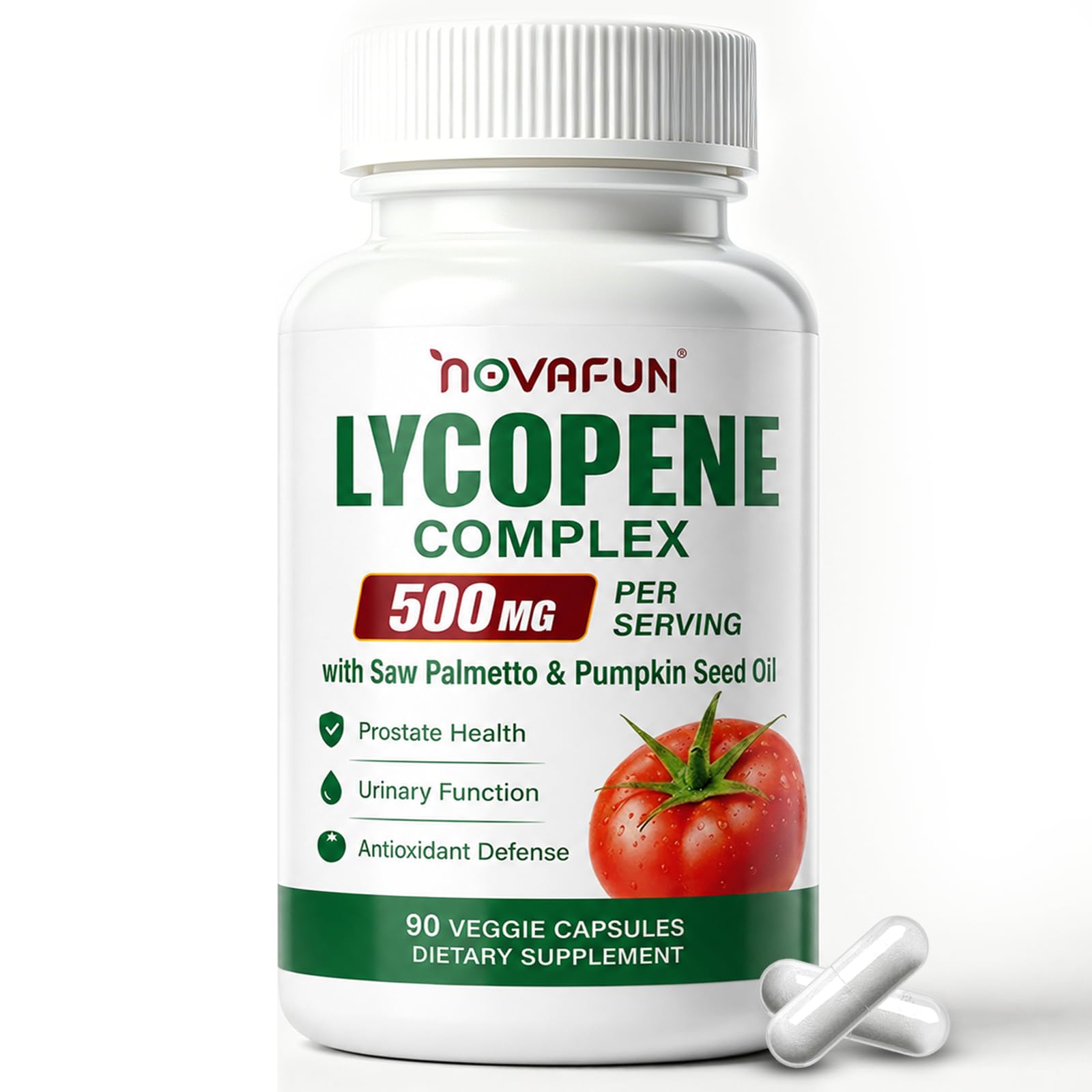 Lycopene 500mg Supplement for Men, Prostate Support, 90 Ct