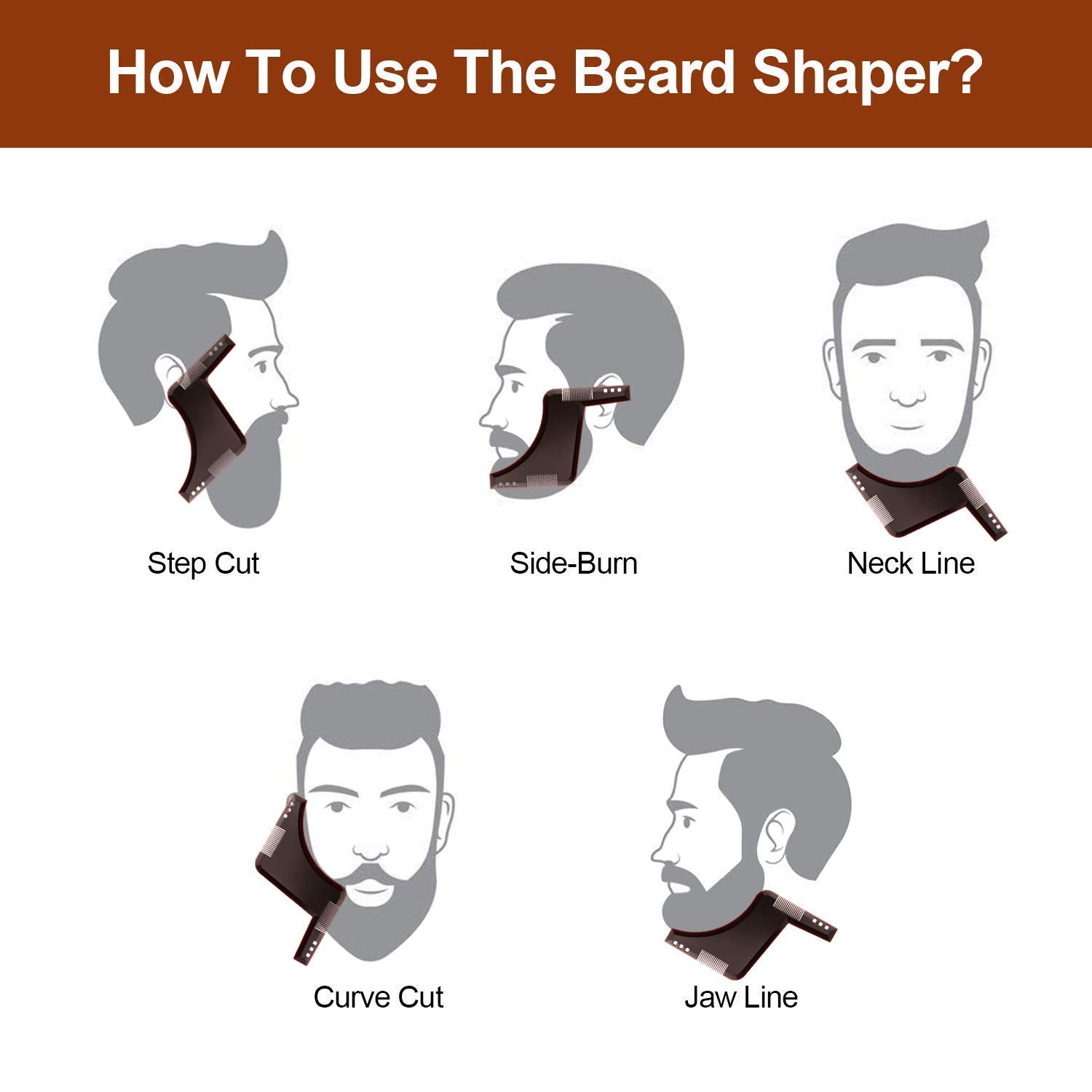 LOMESH Beard Apron Bib for Men Trimming Cloth Apron Shaving Catcher for Men | Trimming cape | Waterproof Clippings Catcher Apron with suction cup 2
