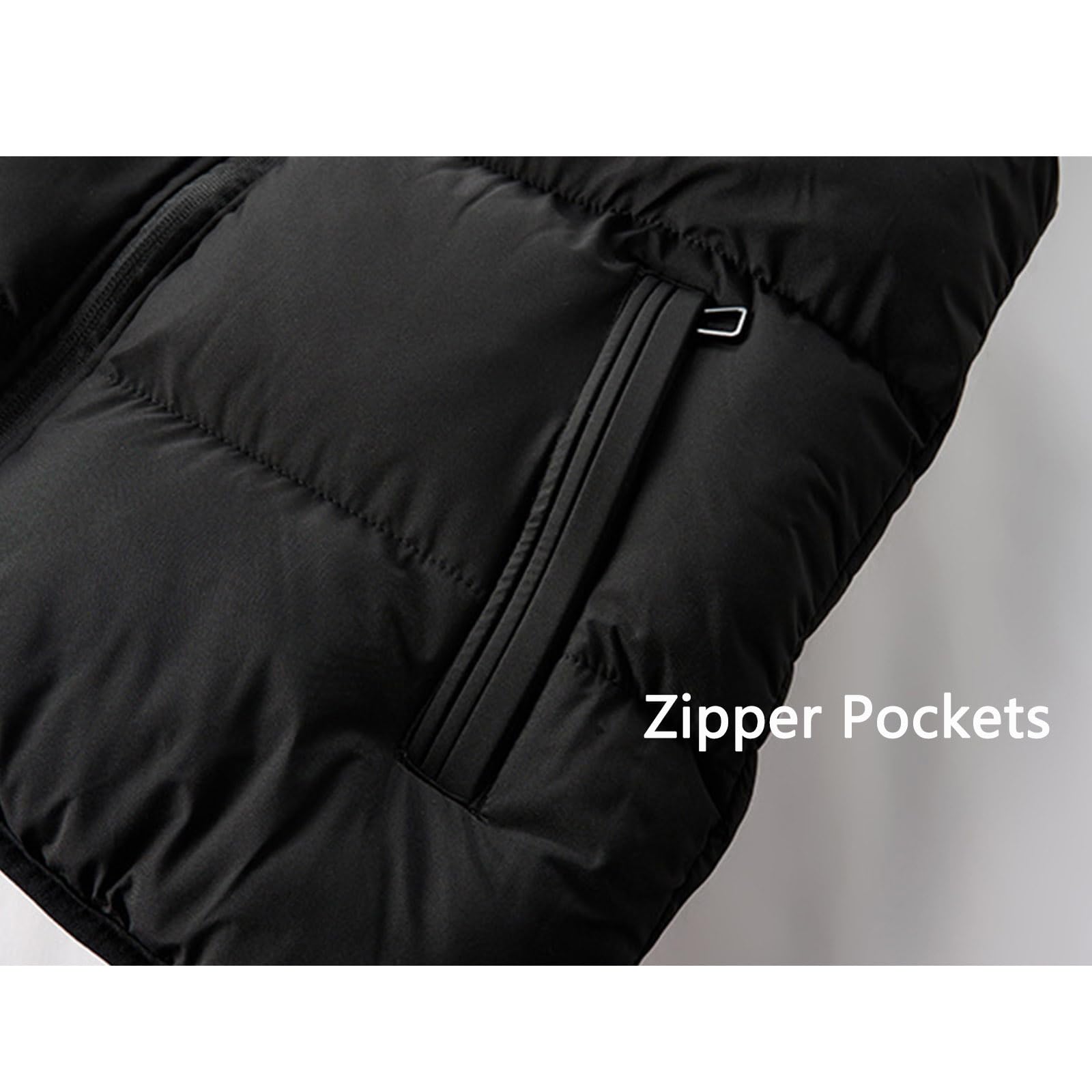 Giacche da uomo con cappuccio senza maniche con zip intera