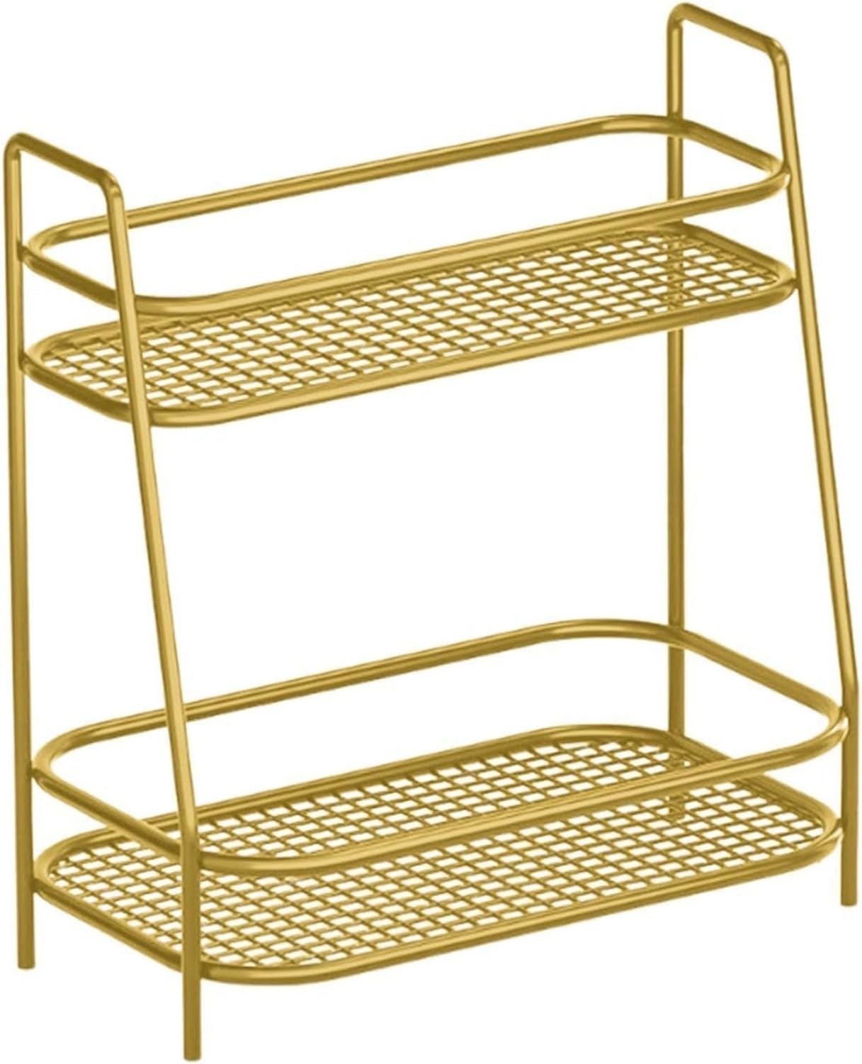 Portaspezie 2 Livelli, Organizzatore Cucina e Bagno da Banco, Oro