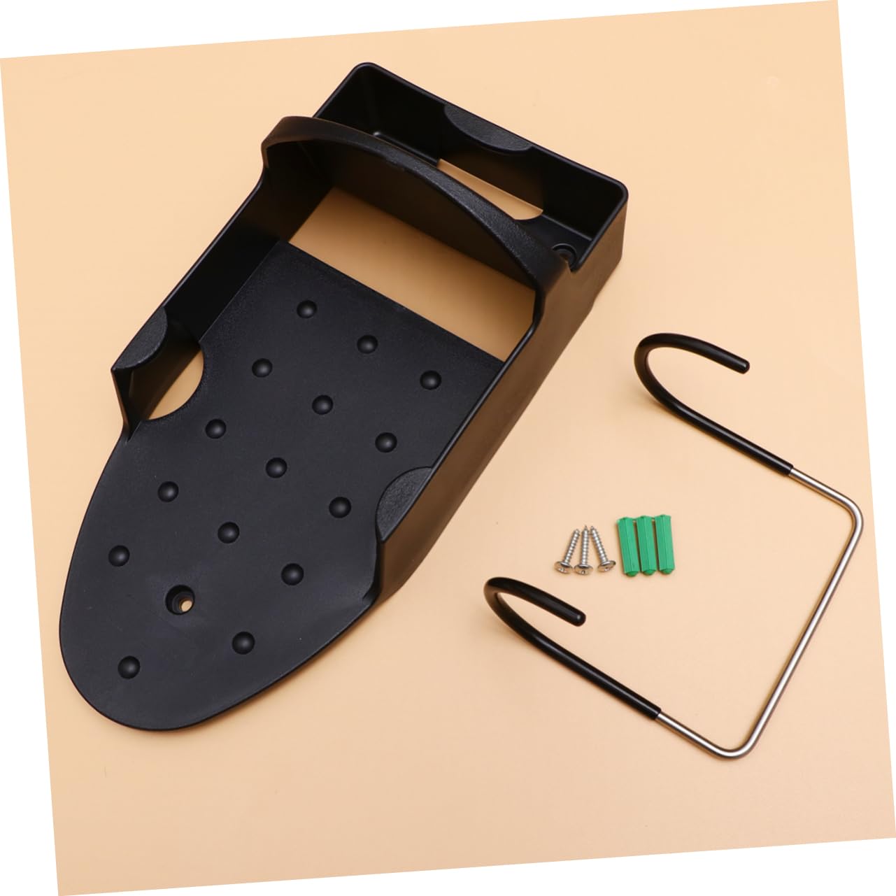 TOPBATHY 1pezzi Porta Stiro Acciaio Inossidabile Supporto Per Tavolo Da Stiro Da Muro Organizer Per Design Compatto e Nero