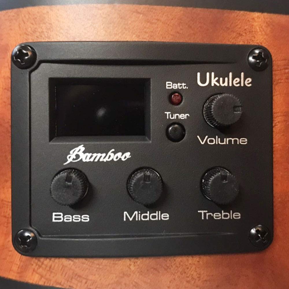 Amazon.co.jp: Bamboo バンブー ウクレレ プリアンプ チューナー搭載  