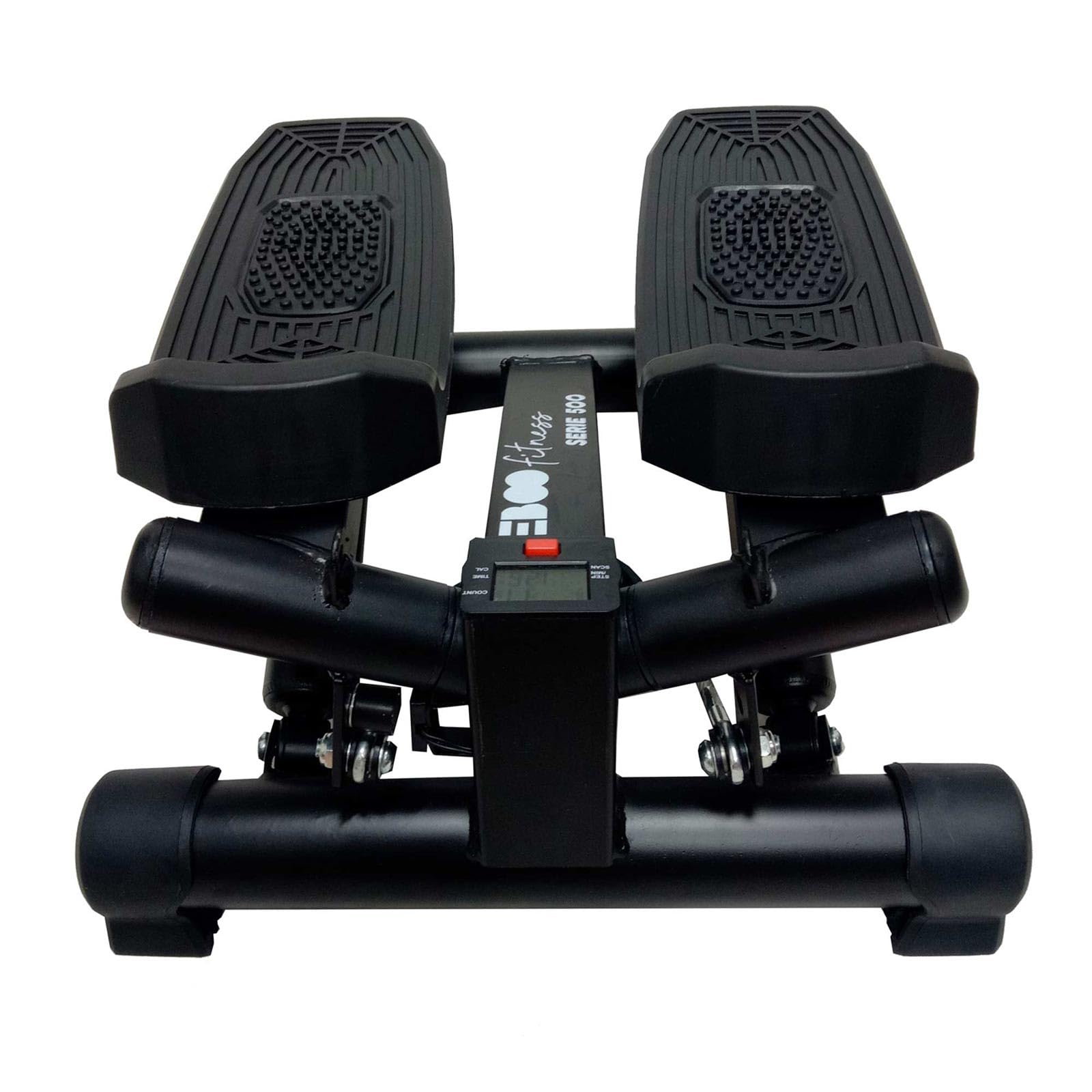 Keboo Mini Stepper Serie 500 con Pantalla LCD Multifunción 38x37x20 cm Fortalece Musculatura | Funciones: Tiempo, Pasos y Calorías | Sistema de Amortiguación