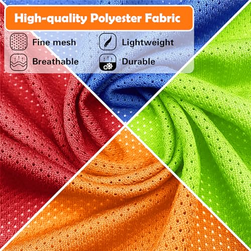 Image of 6 Pack Pinnies for Adult /Youth /Kids, Sports Pennies for Soccer Basketball Football Team, Scrimmage Practice Jerseys