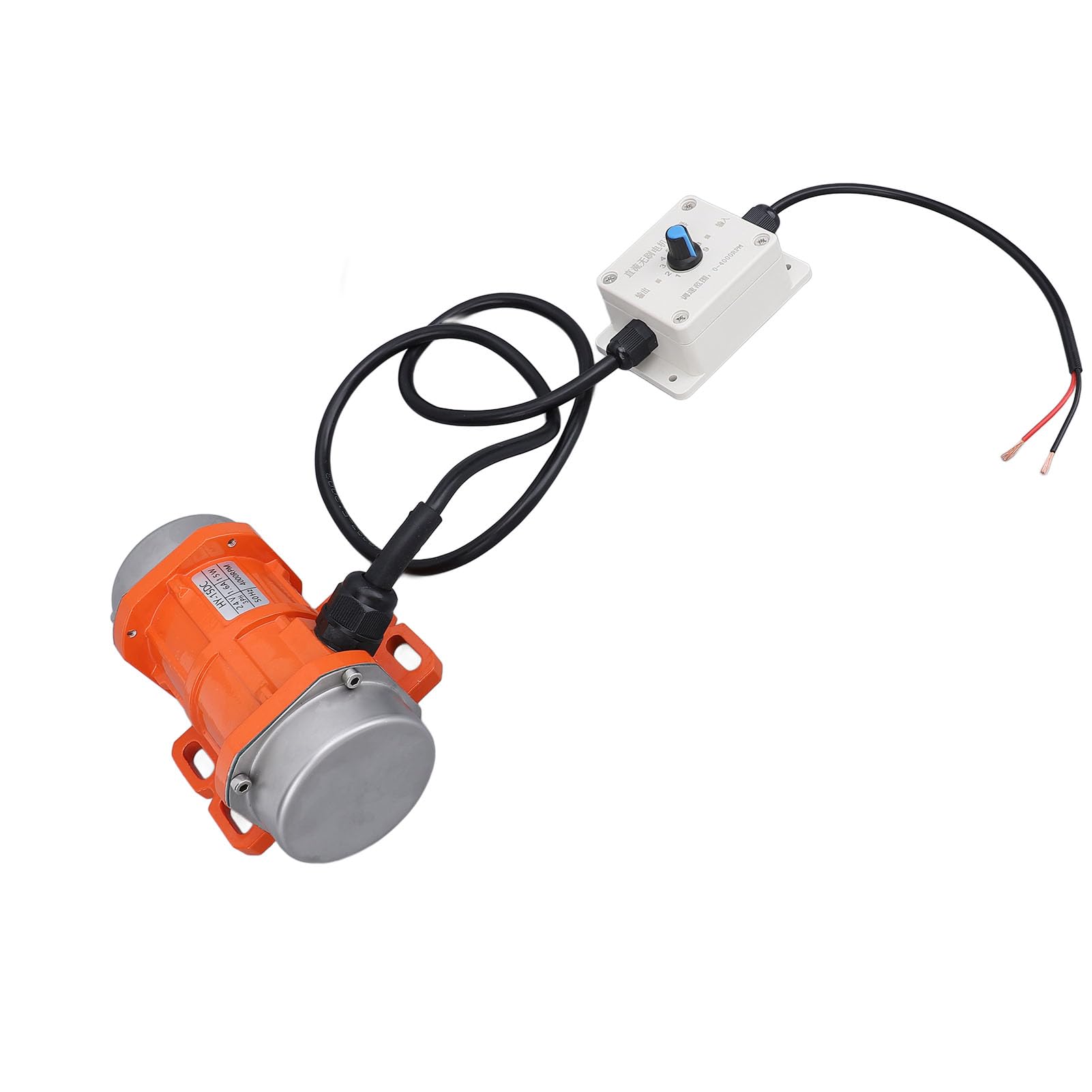 Motore vibrante senza spazzole DC24V, motore vibratore per calcestruzzo, velocità regolabile 4000 giri/min con IP65, mini vibratore elettrico per calcestruzzo per costruzioni, (15 W)