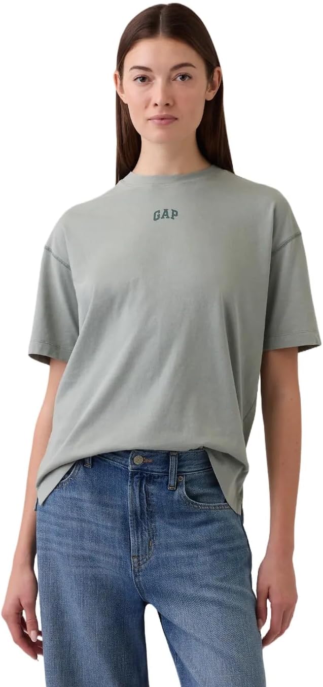 GAP Women's Short Sleeve Oversized Vintage Tee