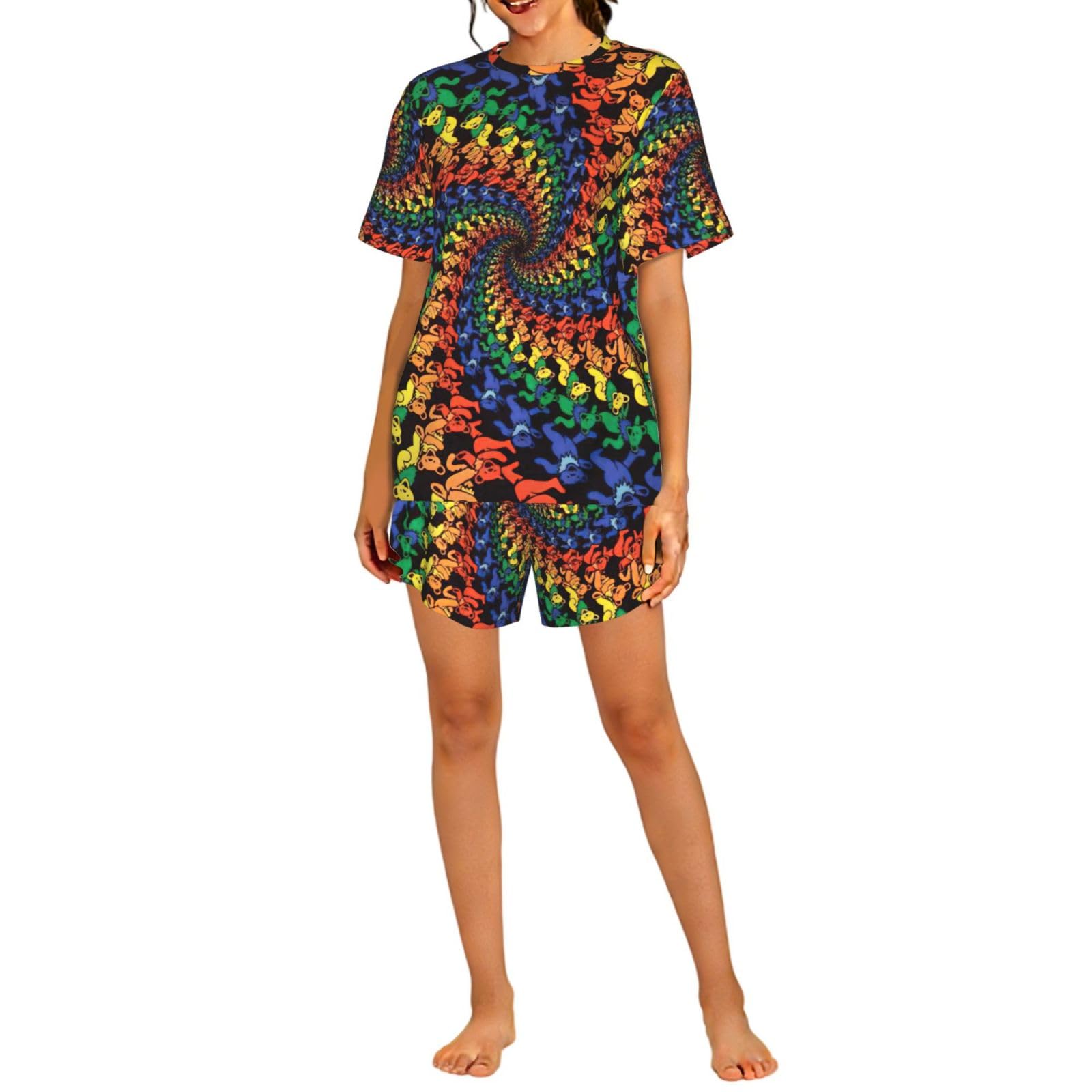 FBGHHTY Bear Dancing Tie Dye Print