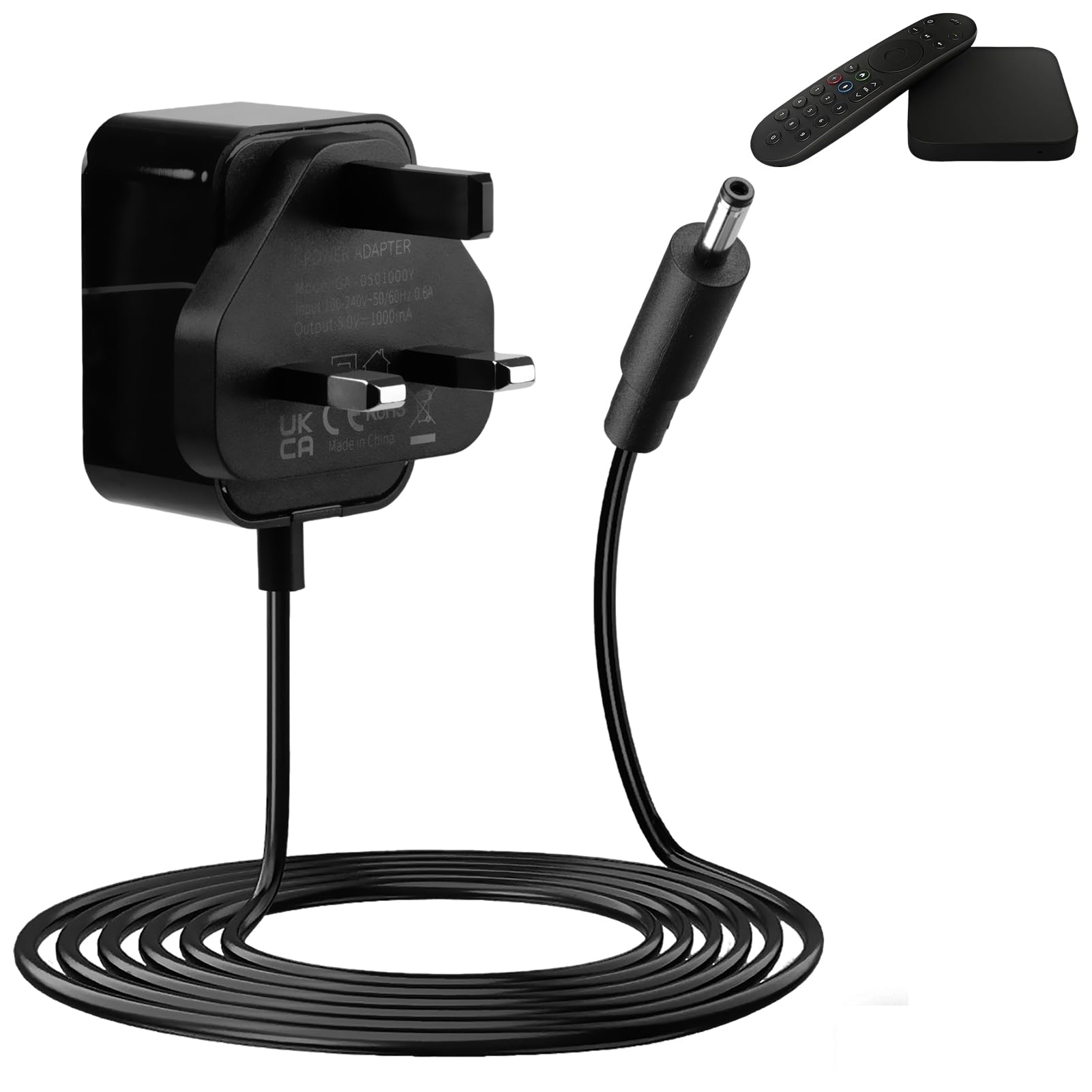 5V Charger for Sky Puck Stream Hub, AC 100-240V 50/60Hz to DC Converter with 3.5x1.35mm Jack, Replacement Power Adapter (2A 10W, 1.5m)