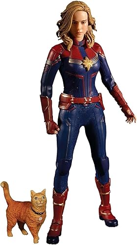 Mezco Figura de Capitán Marvel 6.3 in One:12 Juguete coleccionable
