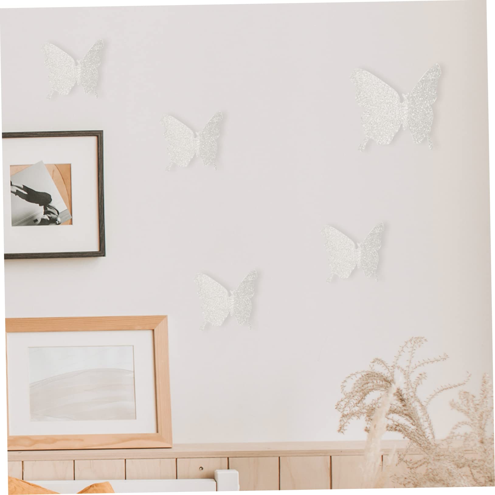 VICASKY 240stücke Schmetterlinge Wandsticker Glitzernde Wanddeko Für Kinderzimmer Hochzeiten Geburtstagsfeiern Und Feiertage Wasserfest Und Langlebig