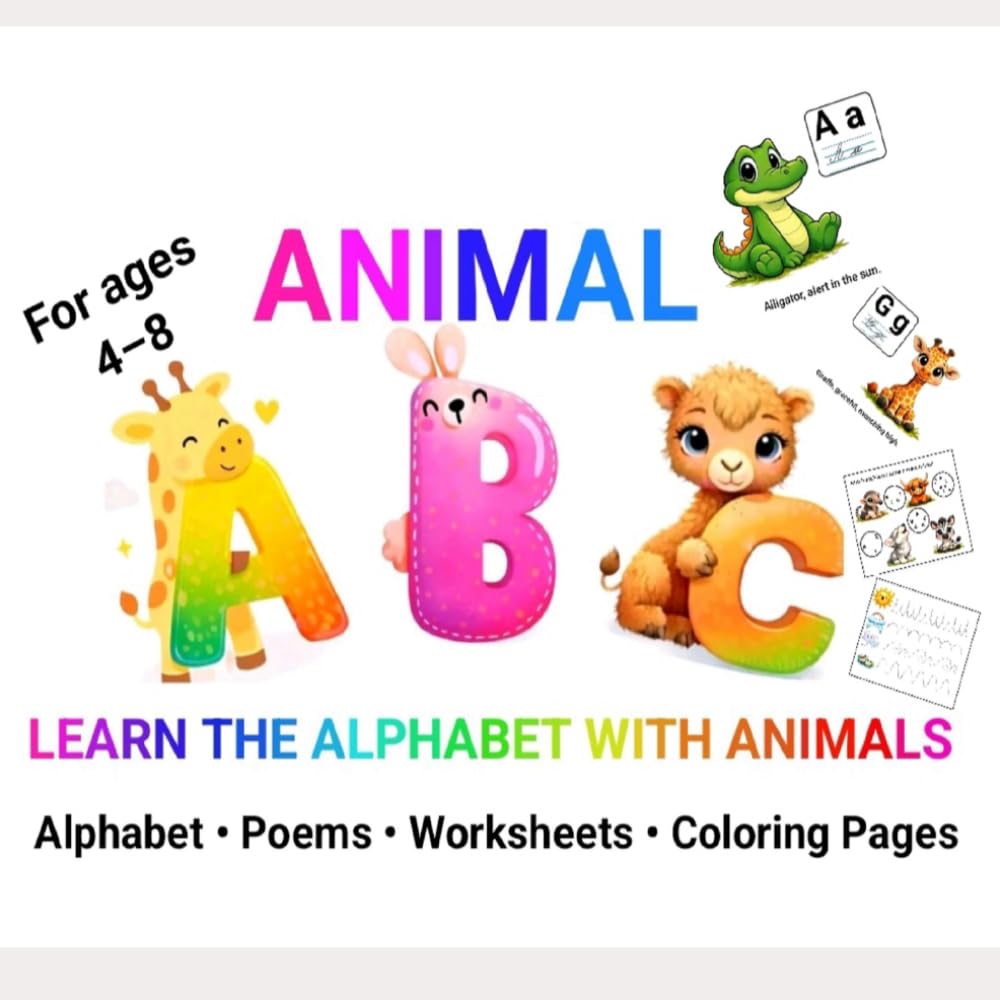 Animal ABC – Learn the Alphabet with Animals (The Step by Step – Learning Workbooks)