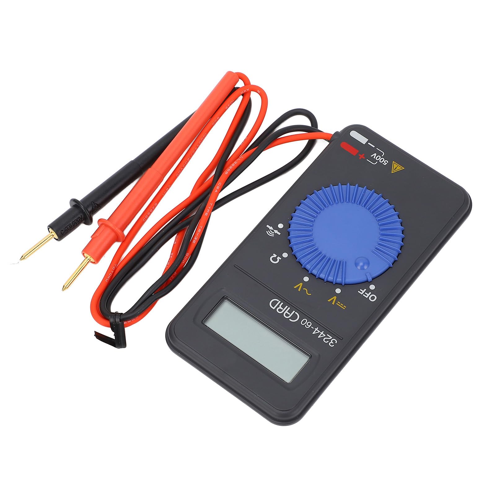 Multimetr cyfrowy Typ karty Przenośny smukły 41,99 MΩ 500 V AC DC woltomierz omomierz tester rezystancji napięcia dla elektryków techników inżynierów materiał ABS 80 x 116 x 17 mm