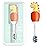 ZMRZ Kids Manual Toothbrush, Ultra-Soft Kids Toothbrush for Sensitive Teeth & Gums, Gentle Toddler & Children\'s Brush with 10000 Bristles Travel-Friendly Design for Ages 2-7 (Orange)