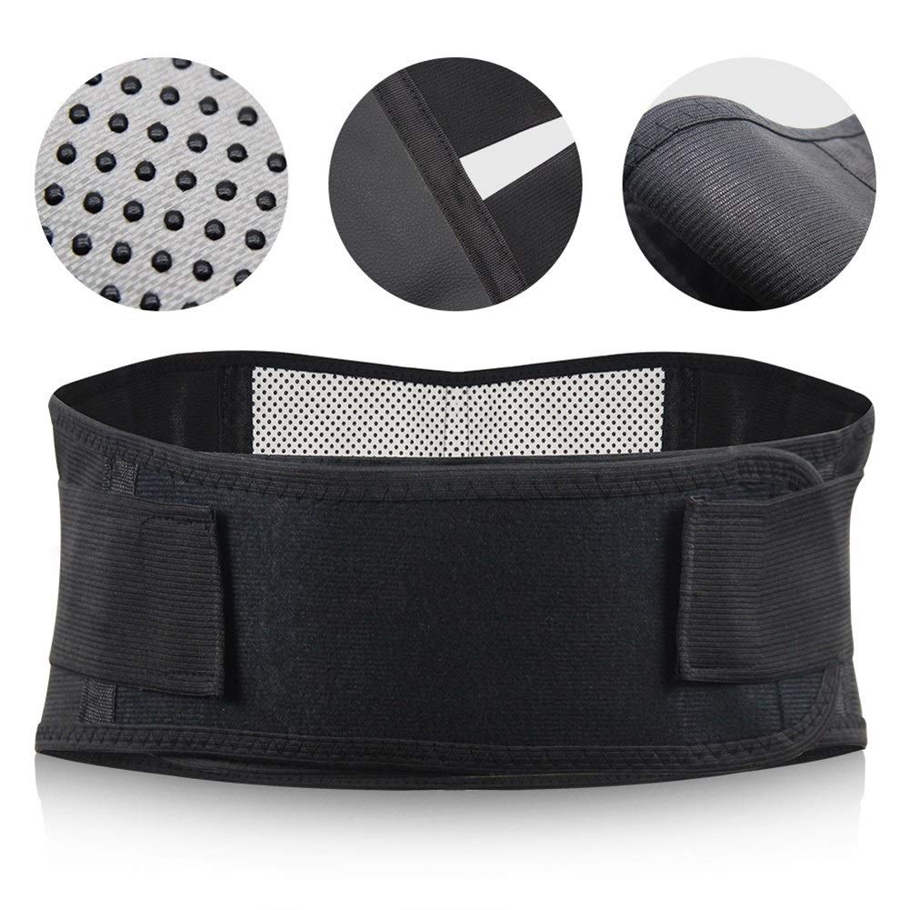 Tutore Lombare Vita Regolabile Tormalina Autoriscaldante Terapia Magnetica Cintura di Supporto for la Schiena Cintura Lombare Fascia for Massaggio Assistenza Sanitaria Uomo Donna,Supporto l