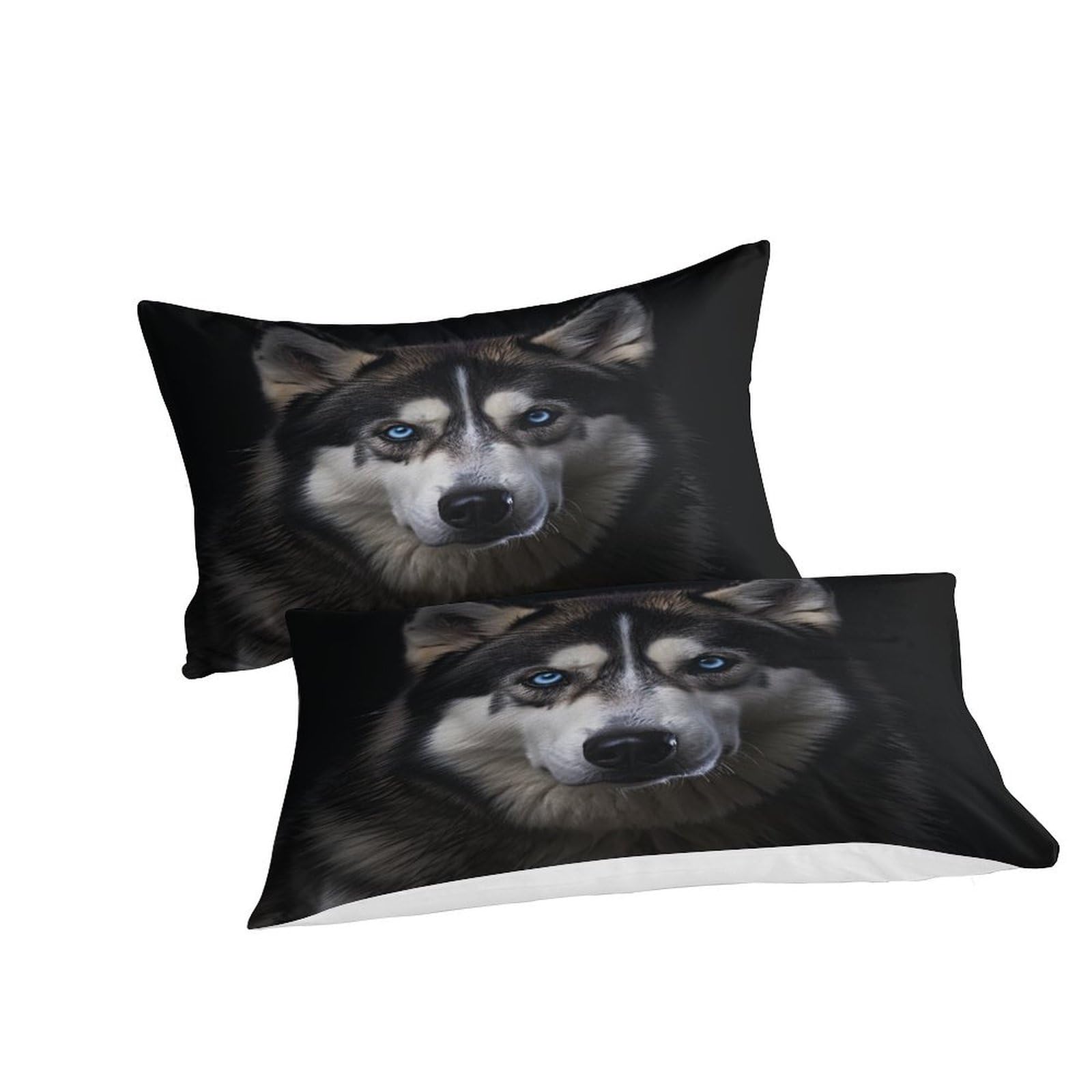 SJSXWQN Copripiumino Matrimoniale 250x200 cm Aldulto Husky Bianco Set