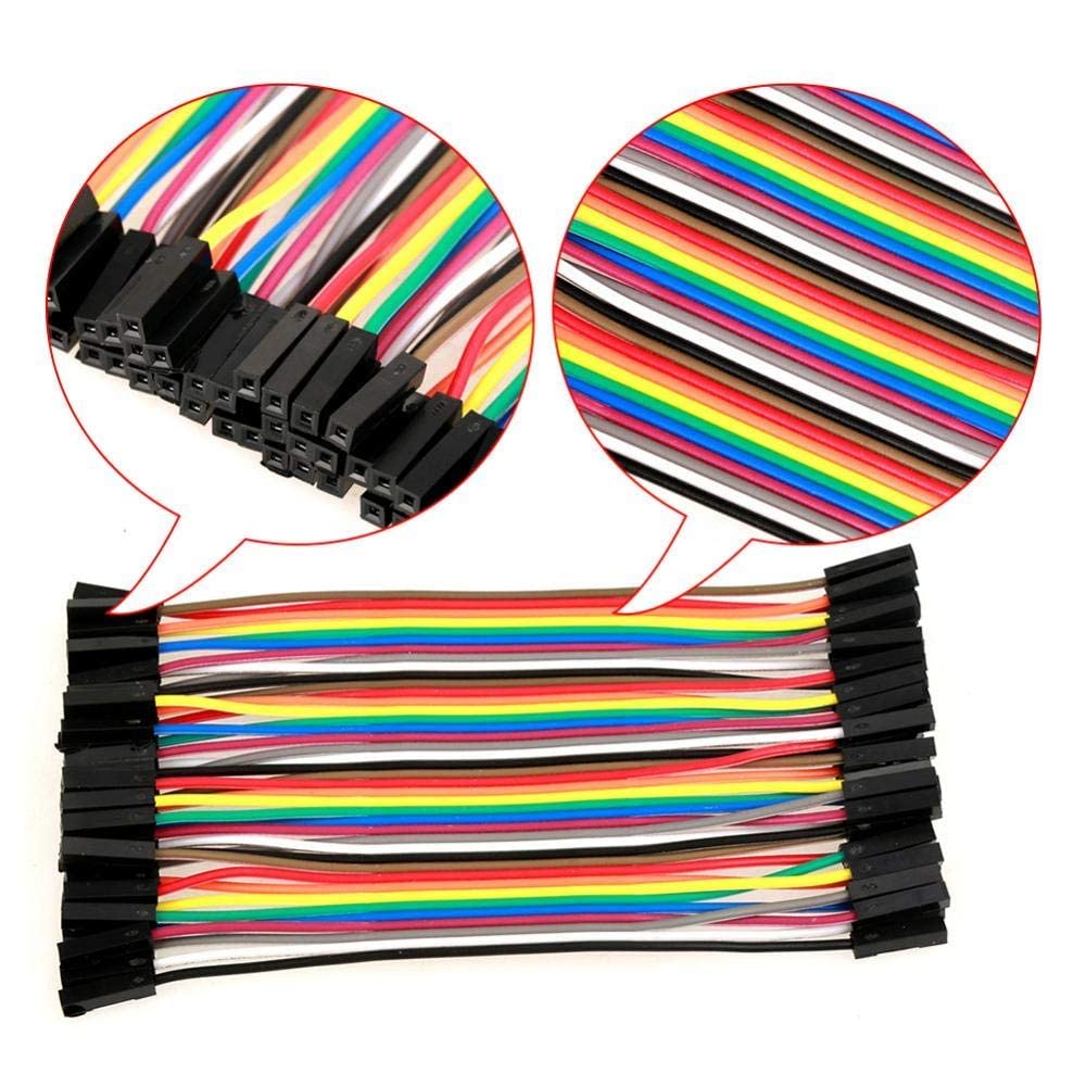 Kit 200 Cavetti Jumper 28AWG 10cm Multicolore per Collegamenti Breadboard e Elettronica