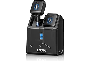 LEKATO Wireless Instrument Transmitter and Receiver - Connect Your Electric Guitar, Bass...