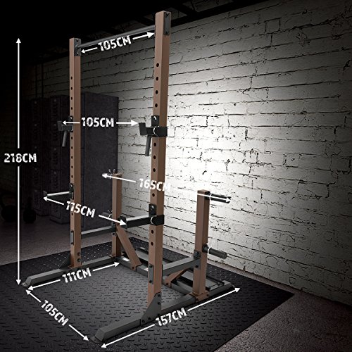 Steelbody Squat Rack Utility Trainer with Weight Storage Posts STB-98010