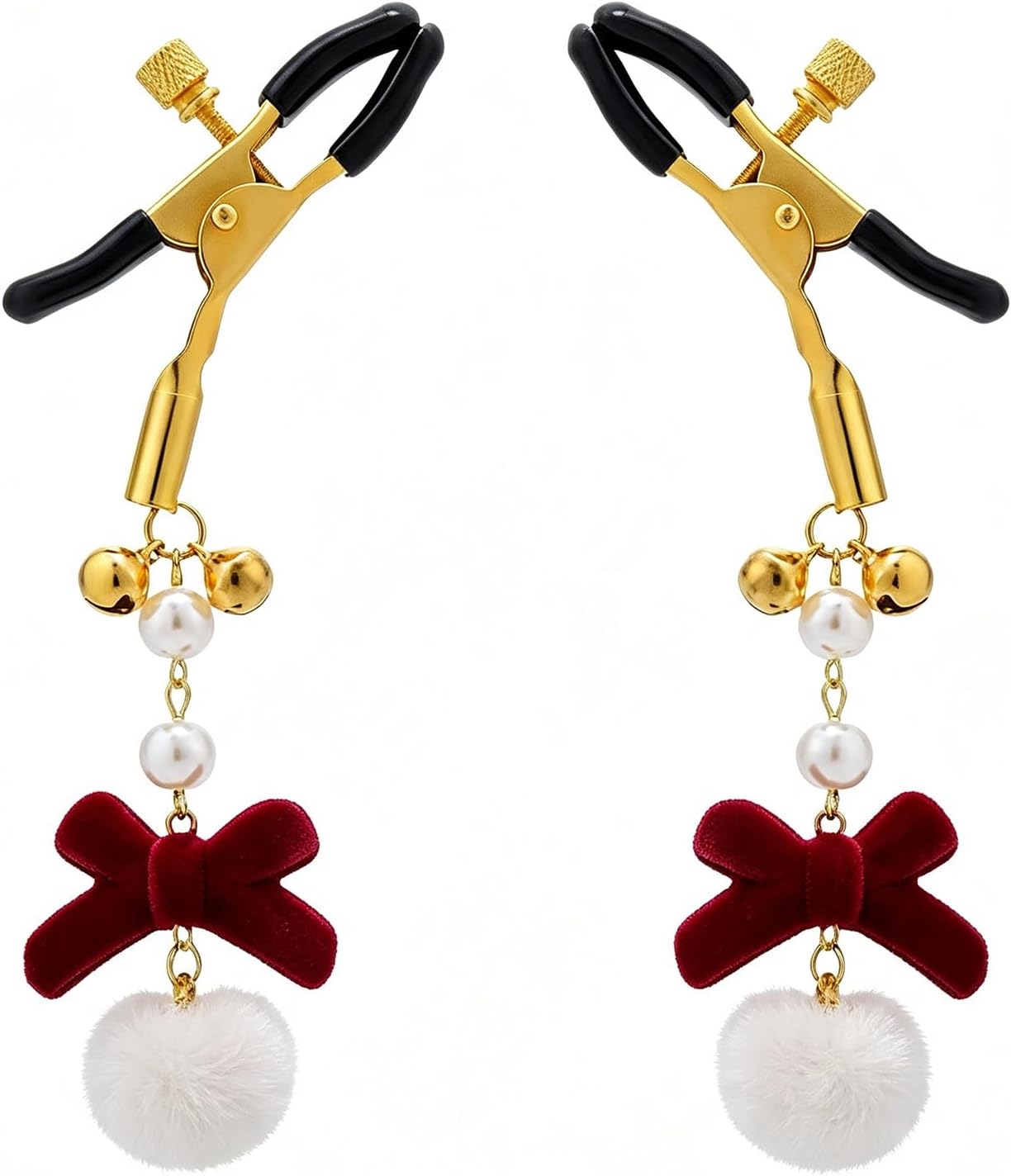 Nipple Clamps Clip, Adjustable Pressure Non-Piercing Body Clamps Body Jewelry for Adult Women