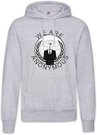 Urban Backwoods Anonymous Vintage Globe Logo Hoodie Hooded Sweatshirt Sweater
