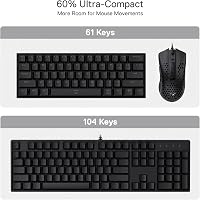 Redragon K630 Dragonborn 60% Mechanikus Gaming Billentyűzet RGB, Brown Switch 3