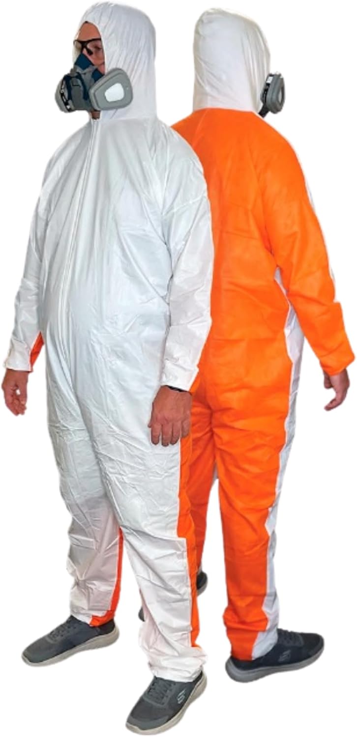 Vega Bond UltraCool AirShield Coveralls – Dual-Fabric Disposable Suit with Breathable Back & Moisture-Shield Front for Work